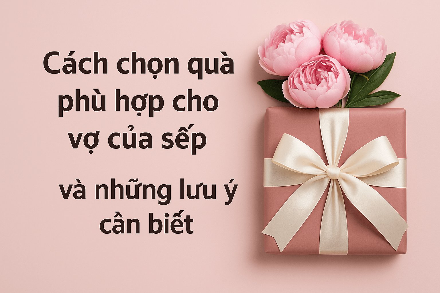 Chọn quà cho vợ sếp là một nghệ thuật tinh tế